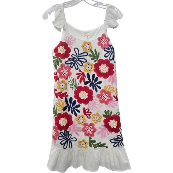 NEW ANDREE BY UNIT women's floral dress in white / multicolor - Picture 1 of 1